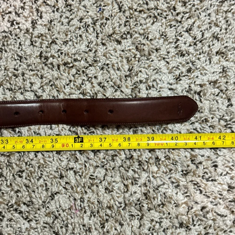 Polo Ralph Lauren Brown Leather Belt Size 36